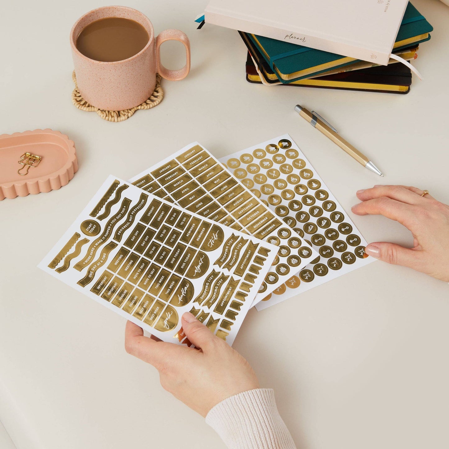 Undated Weekly Planner from Blush & Gold