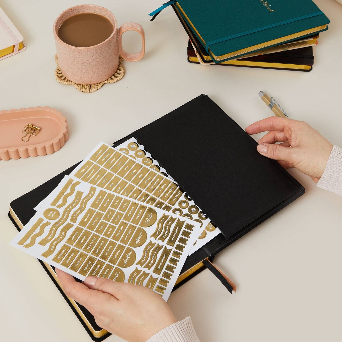 Undated Weekly Planner from Blush & Gold