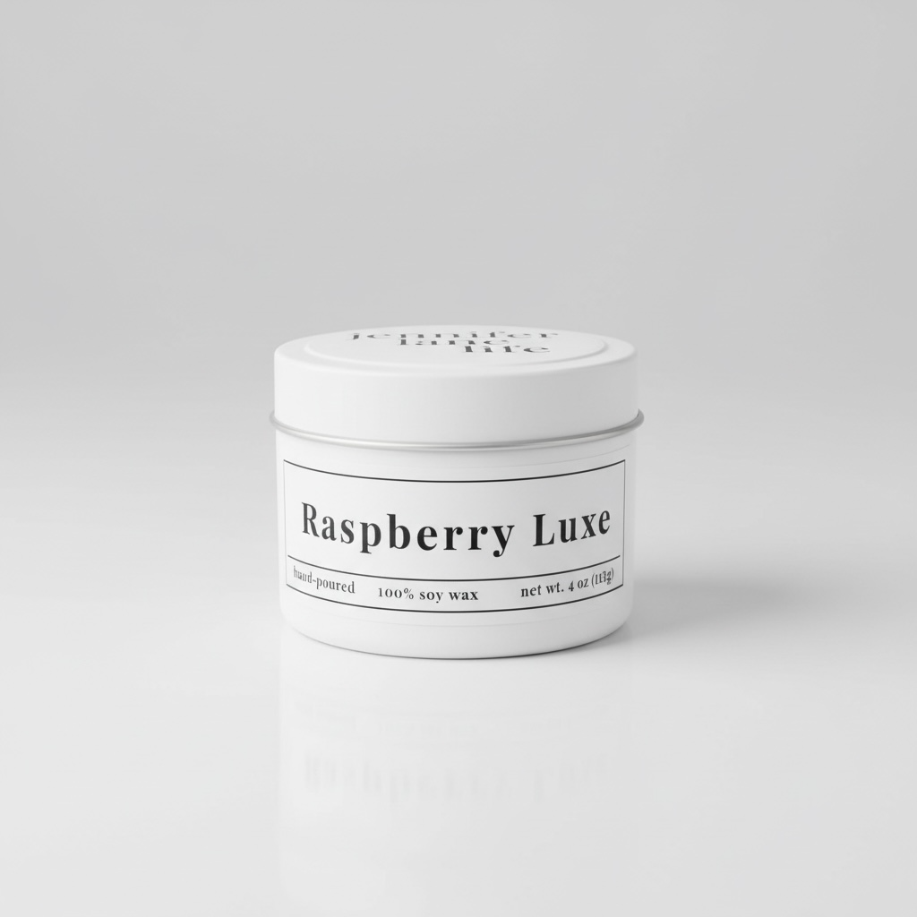 White Tin Candle - 4 oz.