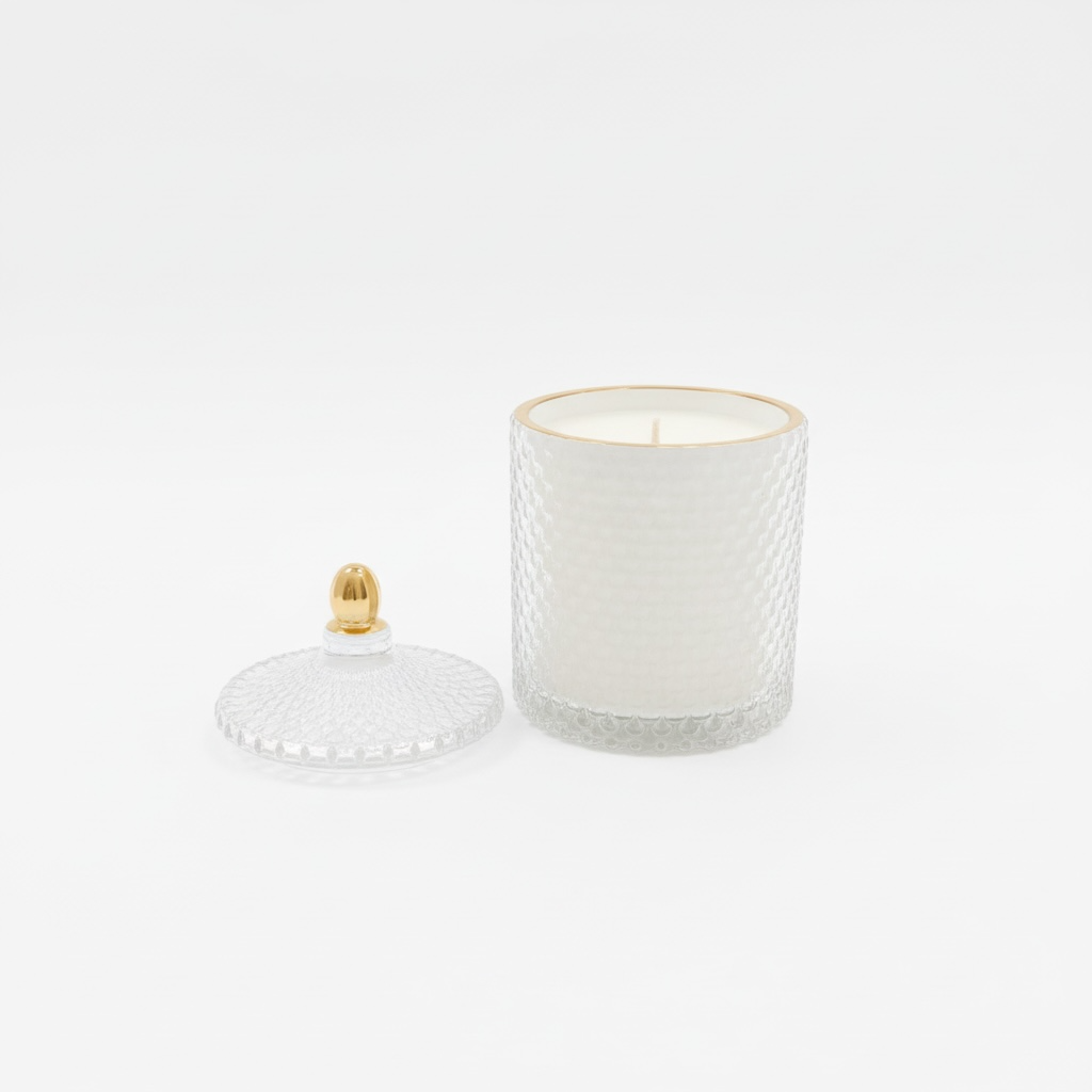 White and Gold Luxe Candle