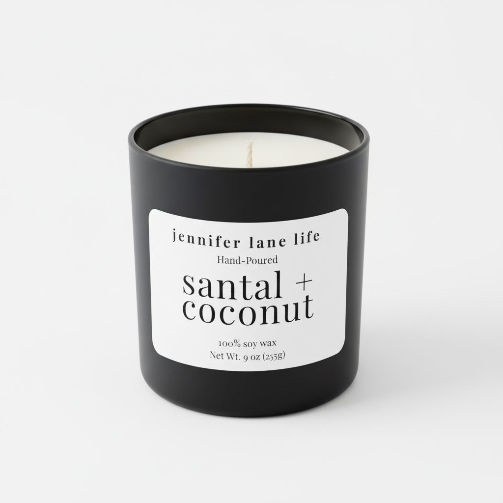 Modern Black Matte Candle - 9 oz.