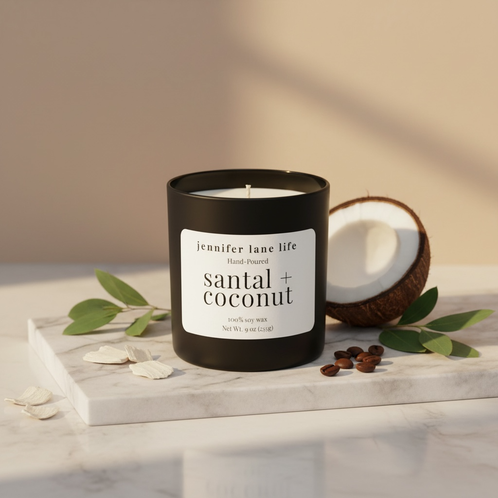 Modern Black Matte Candle - 9 oz.