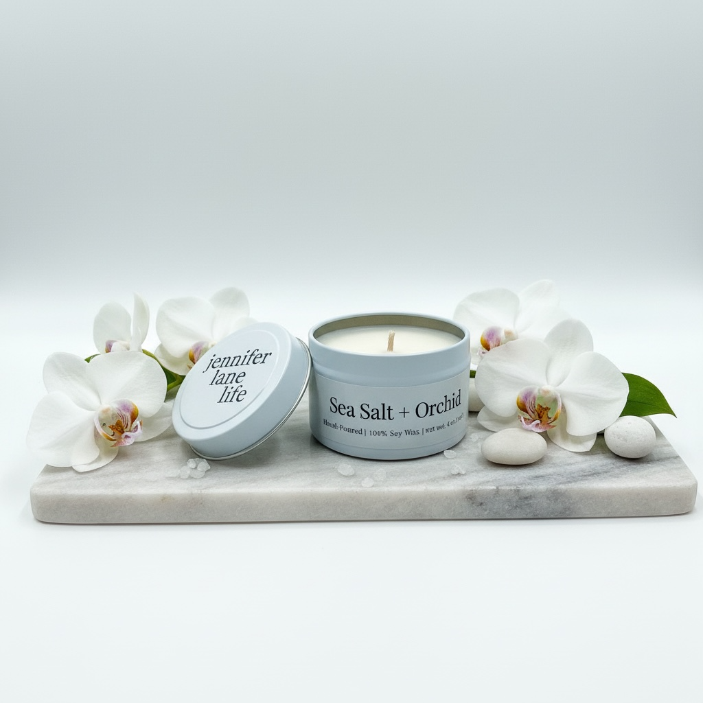 White Tin Candle - 4 oz.