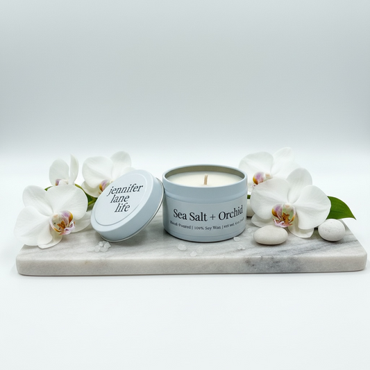 White Tin Candle - 4 oz.