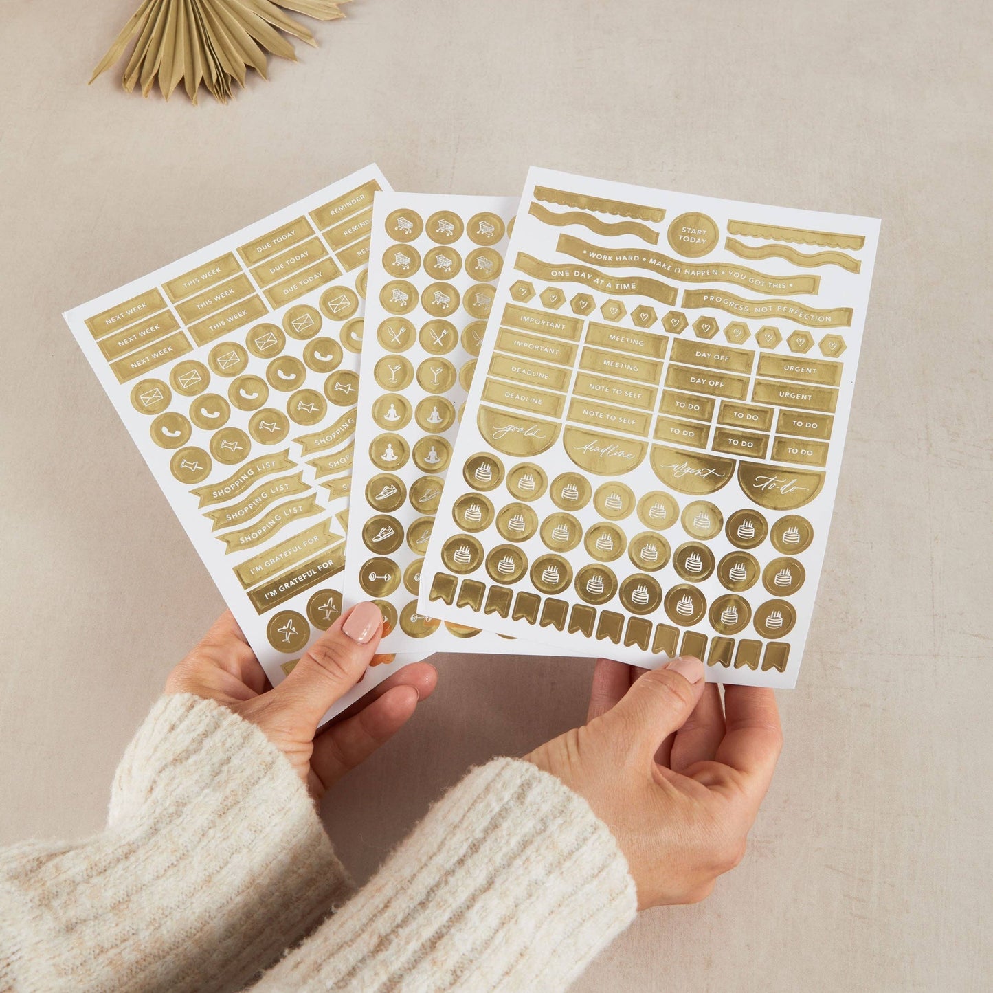 Undated Weekly Planner from Blush & Gold